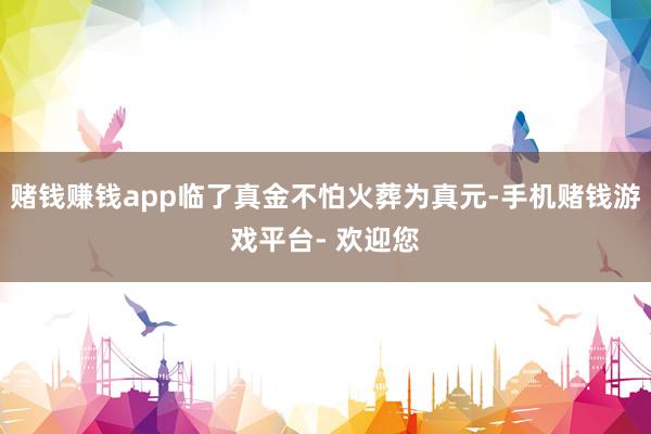 赌钱赚钱app临了真金不怕火葬为真元-手机赌钱游戏平台- 欢迎您